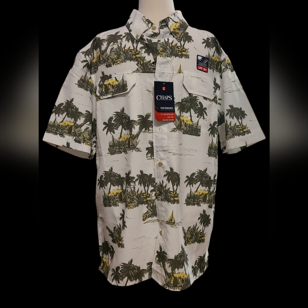 NWT Chaps size L white shirt